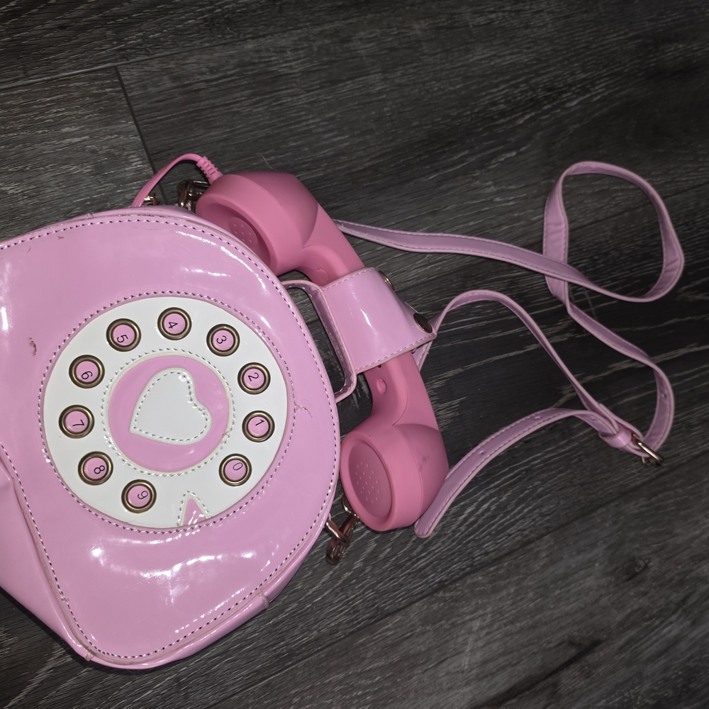 Pink Retro Phone Handbag